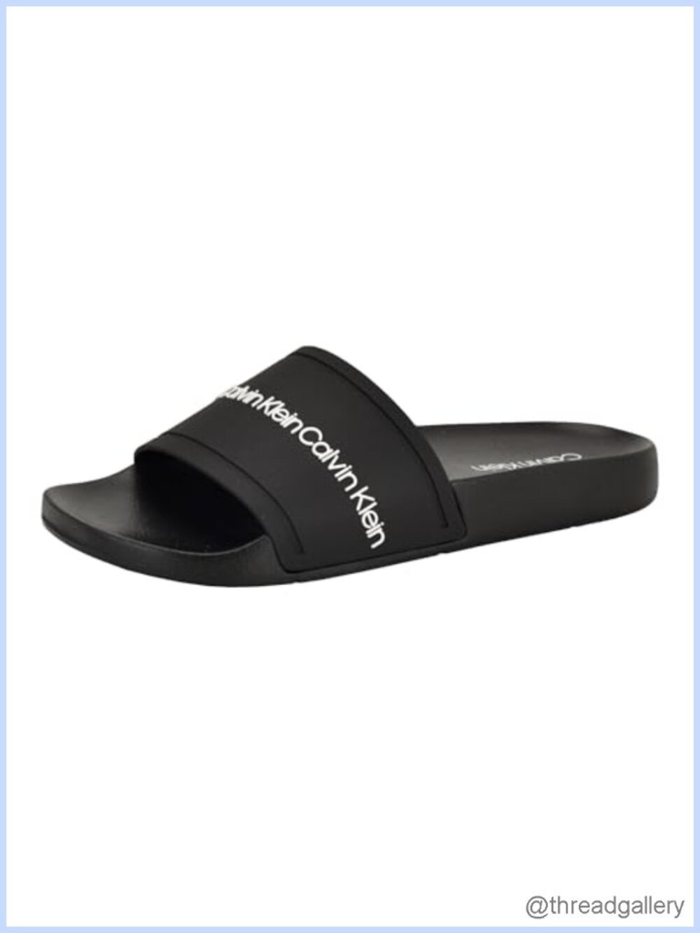 Man Made Slide Sandals with Slip On Open Square Toe Casual